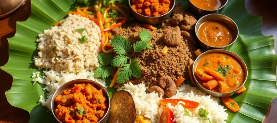 Sattvic Ayurvedic diet meals for detox program.